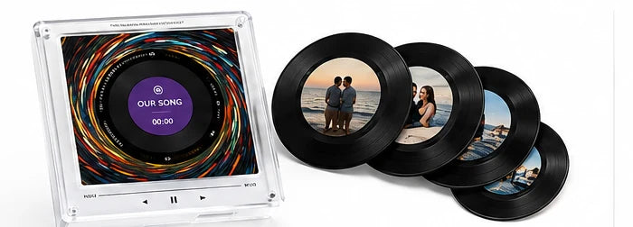 Reproductor Vynilia™ con sus 4 vinilos personalizados